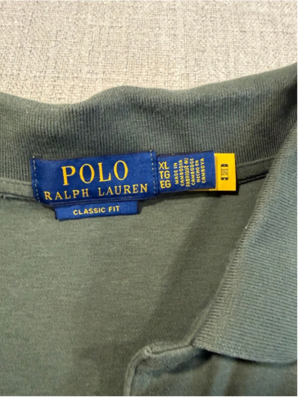 Polo Ralph Lauren mens dark green classic fit cotton short sleeve polo size xl